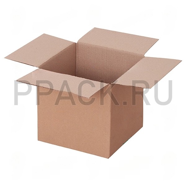 Картонная коробка 200*200*200, 3 слоя, бур\бур